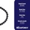 The Bead Chest 12mm Black Lava Gemstone Beads Round Crystal Energy Stone Healing Power for Jewelry Making, 15 Inch Strand